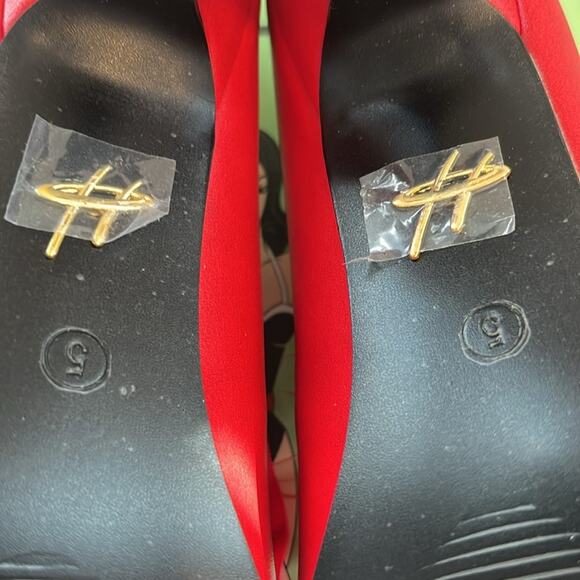 Lulu Hun London Jeanie High Heel Red and White Size 7 eu 38 UK 5 - Picture 11 of 12